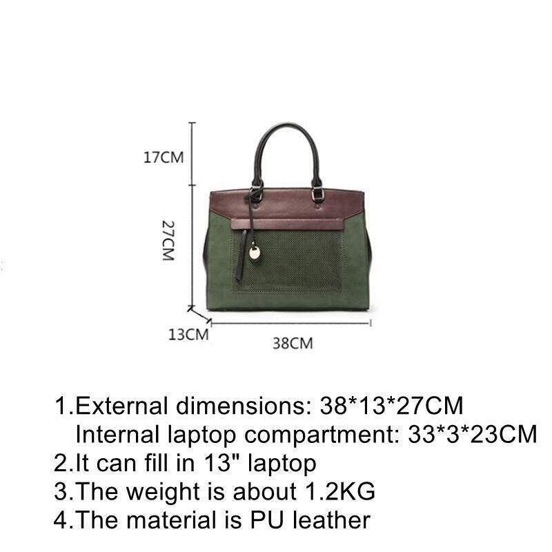 Yoixinger-女性のための革製ブリーフケース,13インチのショルダーバッグ,macbook,hp,dell,ファッション,トップハンドル