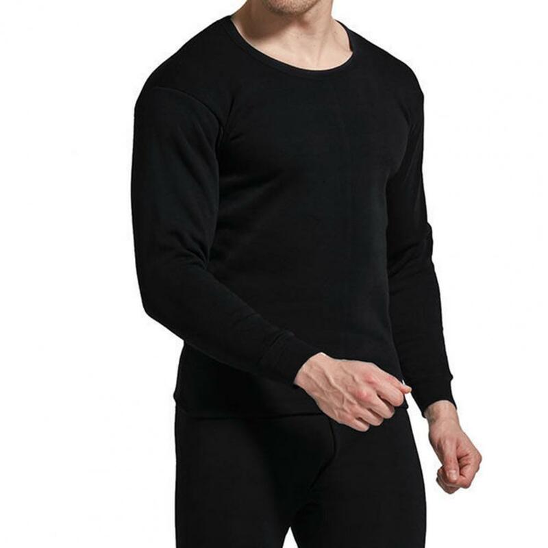 ชุดชุดลองจอนฤดูหนาว + กางเกงขายาวสำหรับผู้ชายเสื้อผ้าหนาให้ความอบอุ่นเซ็ตชุดชั้นในเทอร์โมสวมใส่สบาย