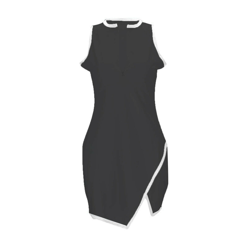 Женское Спортивное платье для гольфа, тенниса, спортивное платье с ложным воротником, женское платье длиной выше колена, платье для тренировок, новинка 2024