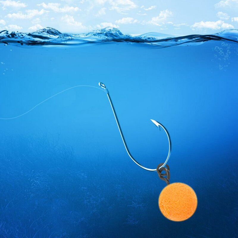 50 pz pesca alla carpa Boilie vite con anello solido esca strumento Chod Rigs Carp Fishing Hair Tackle accessorio
