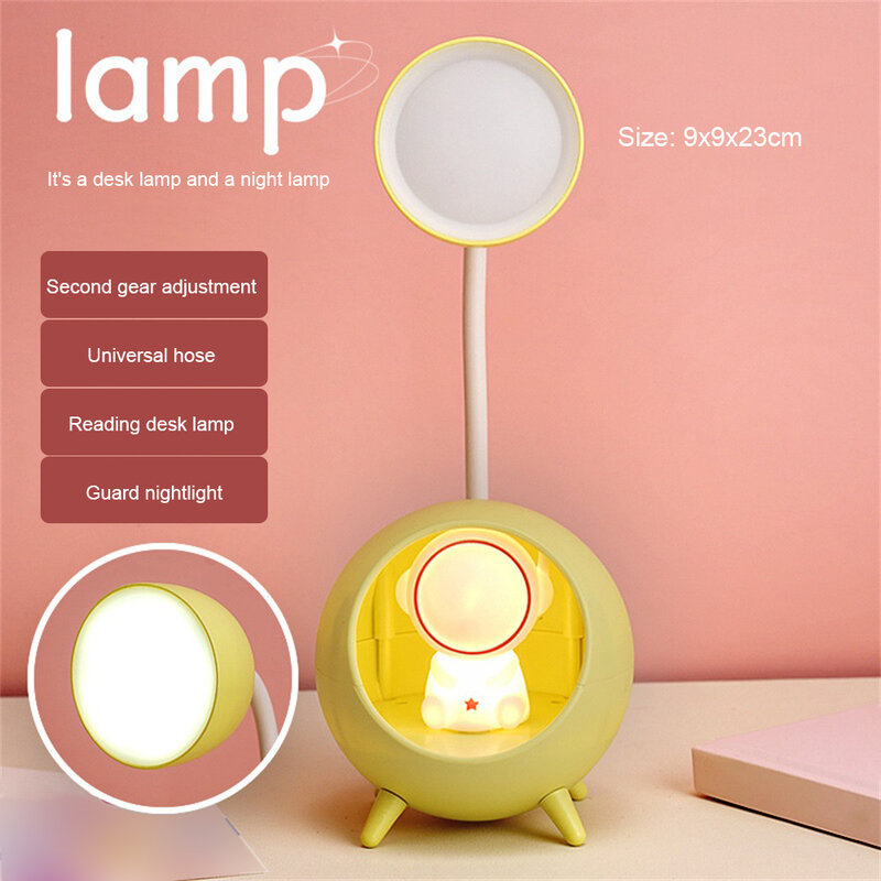 3PCS Lovely Eye Protection Lamp Multifunction Ambient Light Pet Theme Lights Fashionable Bedside Lamp Usb Powered Night Light