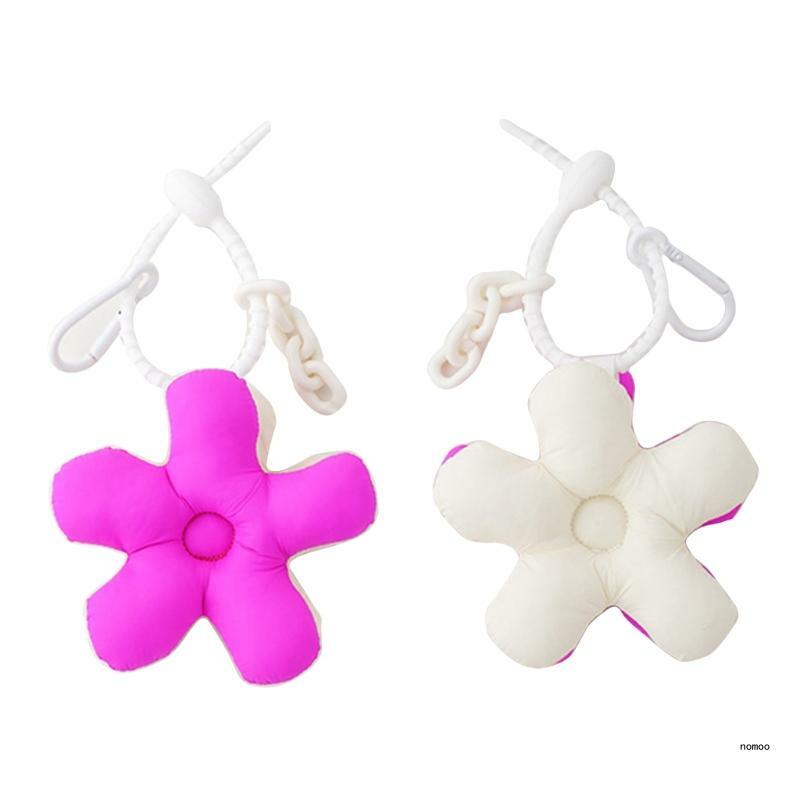 Delicate Small Flower Keychain Color Matching Flower Keyring Girl Keychain