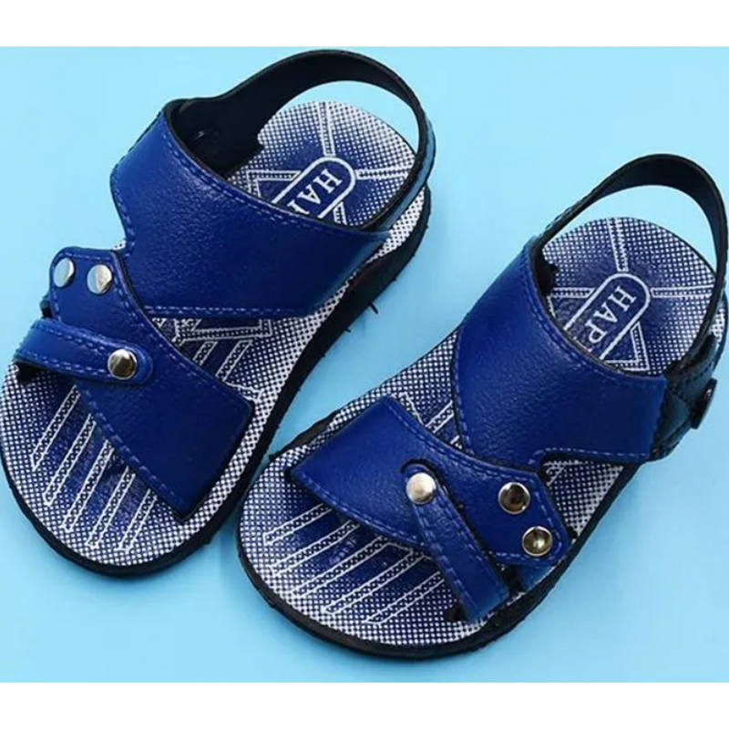Sandalias de verano para niños y niñas, zapatillas informales de cuero suave antideslizante, zapatos planos de playa, venta al por mayor, A0108