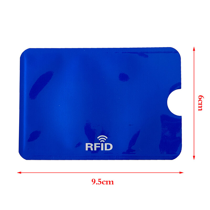 10 szt. Anty Rfid pojemnik na kartę bankową blokada NFC blokująca blokada identyfikator etui na karty kredytowe mężczyzn kobiet Laser aluminiowy etui na karty ochrony