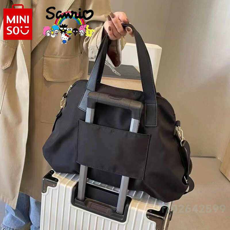 Miniso Hello Kitty New Travel Handbag Fashionable High Quality Anti Dirty Luggage Bag Large Capacity Cross Body Boarding Bag