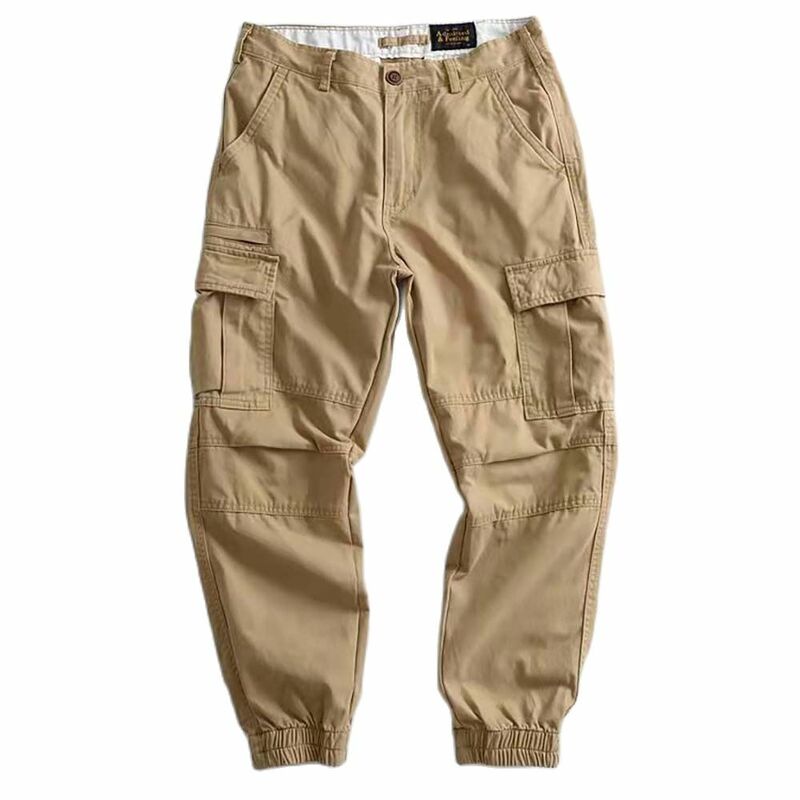 อินเทรนด์ผ้าฝ้าย Camouflage กางเกงยุทธวิธี Cargo กางเกงผู้ชายสบายๆหลวม Baggy Hiphop Harem Streetwear Joggers Overalls เสื้อผ้า