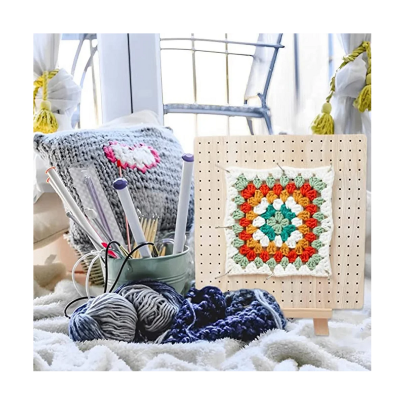 Handmade Crochet Blocking Board, Tapetes de madeira e pinos, Tricô e Crochet projetos