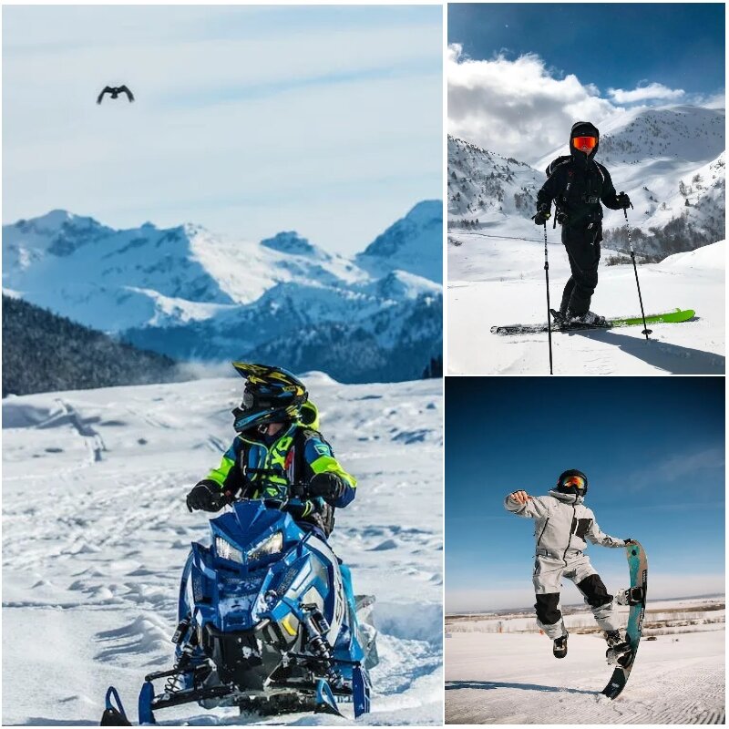 Salvador-luvas aquecidas recarregáveis para homens e mulheres, luva de esqui elétrica com tela sensível ao toque, luvas aquecidas para ciclismo e pesca, inverno