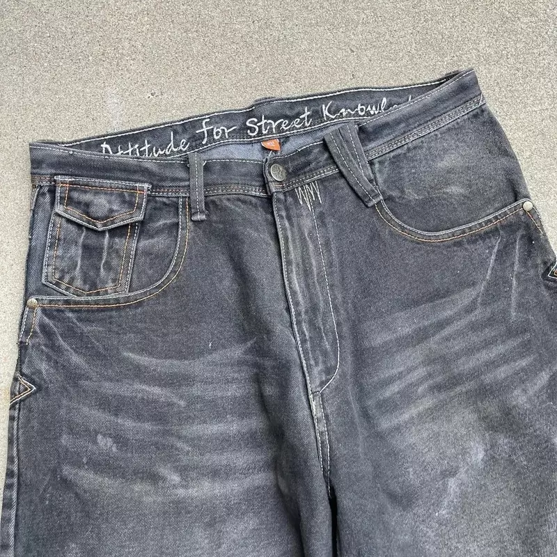 Shorts jeans retrô para homens e mulheres, Y2K, solto, hip hop, cintura alta, gótico, basquete, Street Wear, novo, 2021