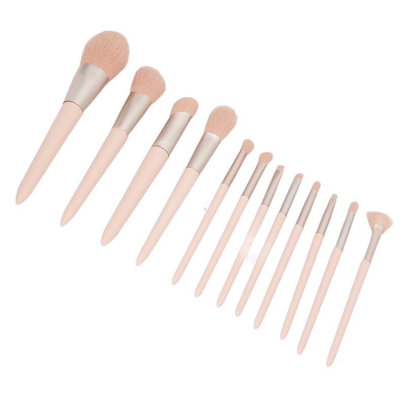 Fashionable Wooden Handle Cosmetic Brush Set for home for novice - Professional Makeup Brushes with Soft Fiber Hair