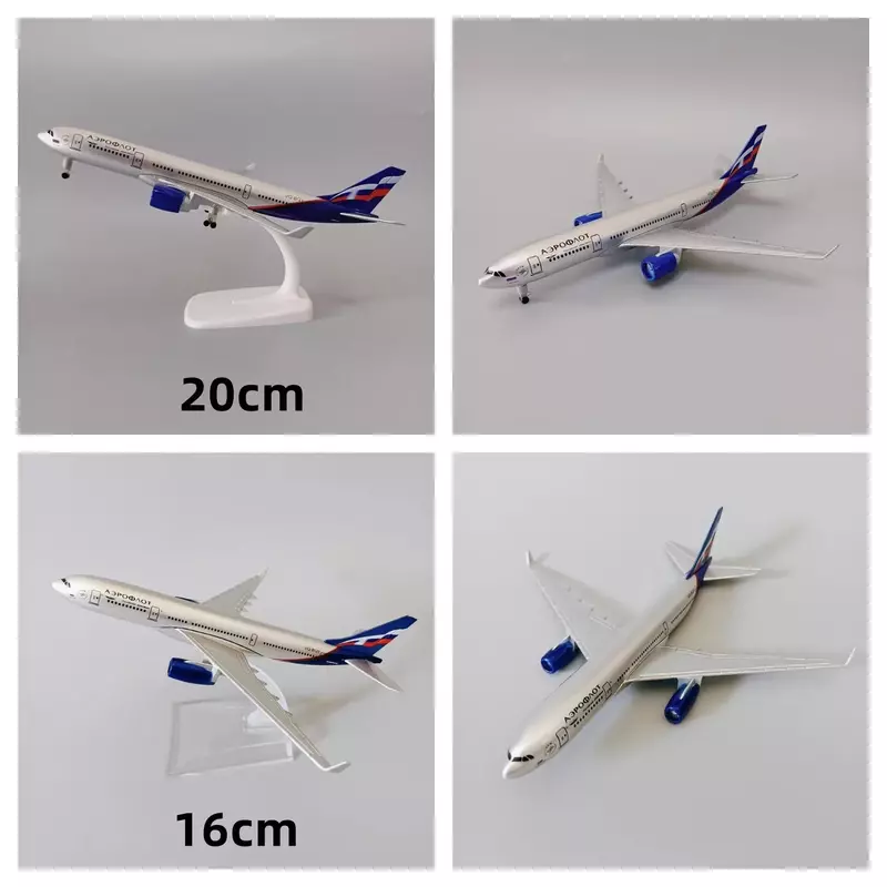 Alloy Metal Air Russia Air Aeroflot Russian Airbus 330 A330 Airlines Airways Diecast Airplane Model Plane Model Aircraft Toys