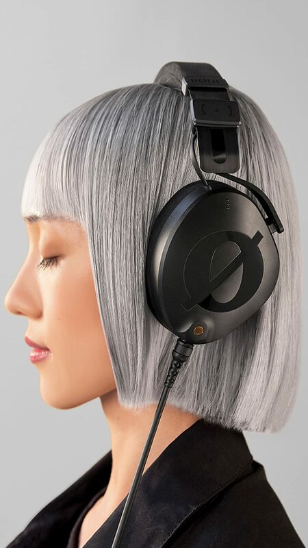 RODE NTH-100 auriculares profesionales para creación de contenido, producción de música, mezcla y edición de Audio, reducción de ruido para juegos