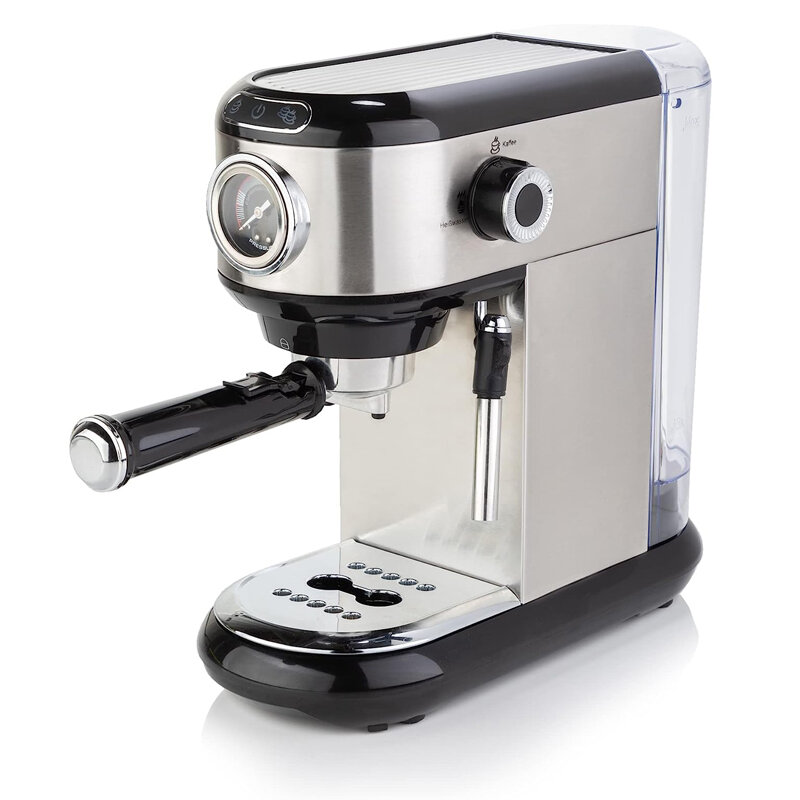 Machine à café expresso en acier inoxydable, latte, cappuccino, 2 livres