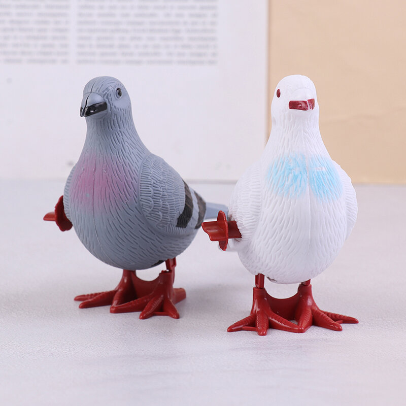 귀여운 점프 비둘기 시계 시뮬레이션 동물 점프 동물 시계 장난감, 어린이 소년 소녀 장난감, 1 개