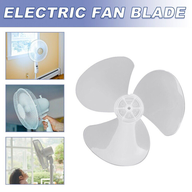 Fan Blade High Temperature Resilient 12 Plastic Fan Blade Replacement Suitable for Stand Fan/Desk Fan Noise Reduction