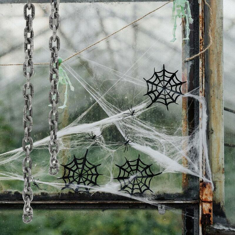 1m łańcuch z tworzywa sztucznego kostium na Halloween kajdany z barierą symulacja więźnia fałszywe akcesoria Cosplay żelazne rekwizyty dekoracyjne Chai U7Q0