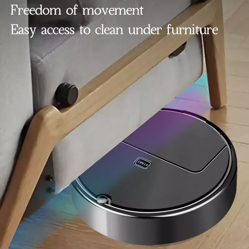 หุ่นยนต์ดูดฝุ่นอัจฉริยะสำหรับใช้ในบ้านเครื่องกวาดทำความสะอาดพื้นในครัวเรือน