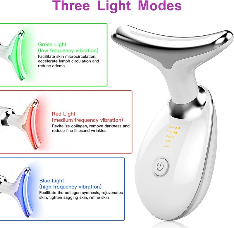 EMS Face Massager Neck Facial Lifting Machine  Reduce Double Chin Anti Wrinkle Skin Tightening Tools