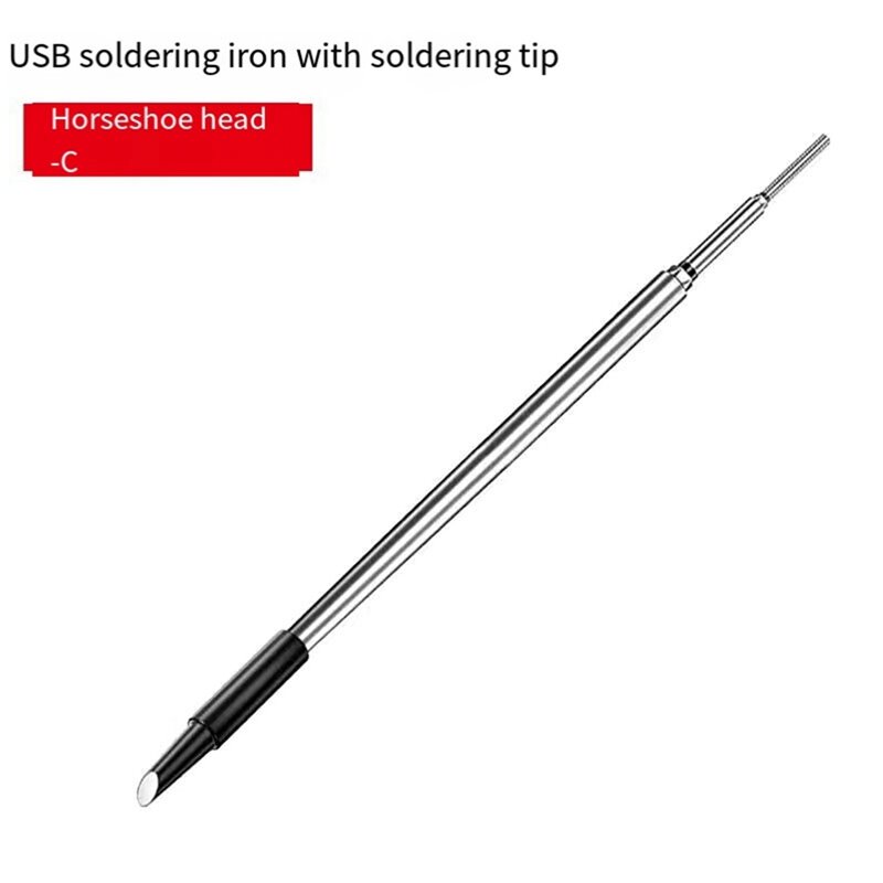 C210 Soldering Iron Tip USB Soldering Iron Tip 5V Battery Soldering Iron Tip Soldering Rework Accessories 3Pcs