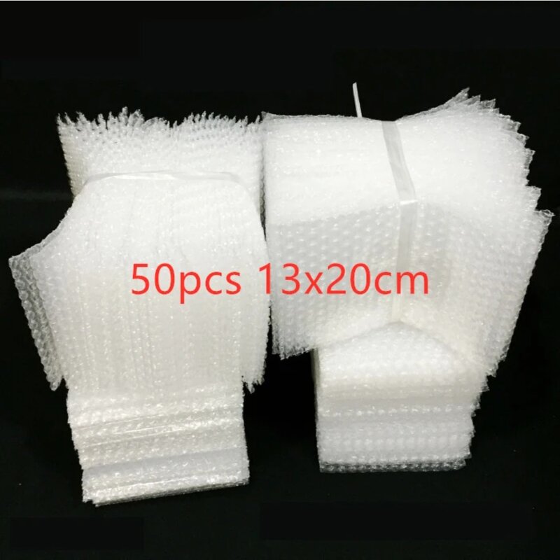 50 шт., белые пакеты для упаковки пластиковых пакетов, 13 х20 см