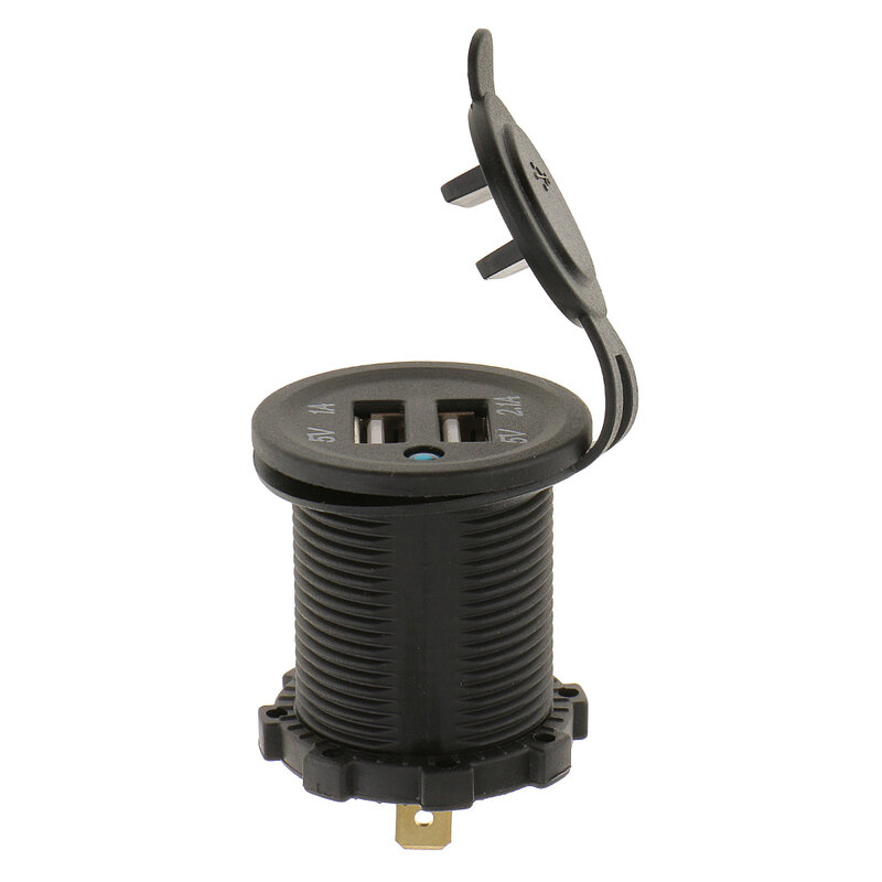 12V-24V Waterproof Dual USB Charger Socket Outlet Motorcycle & LED