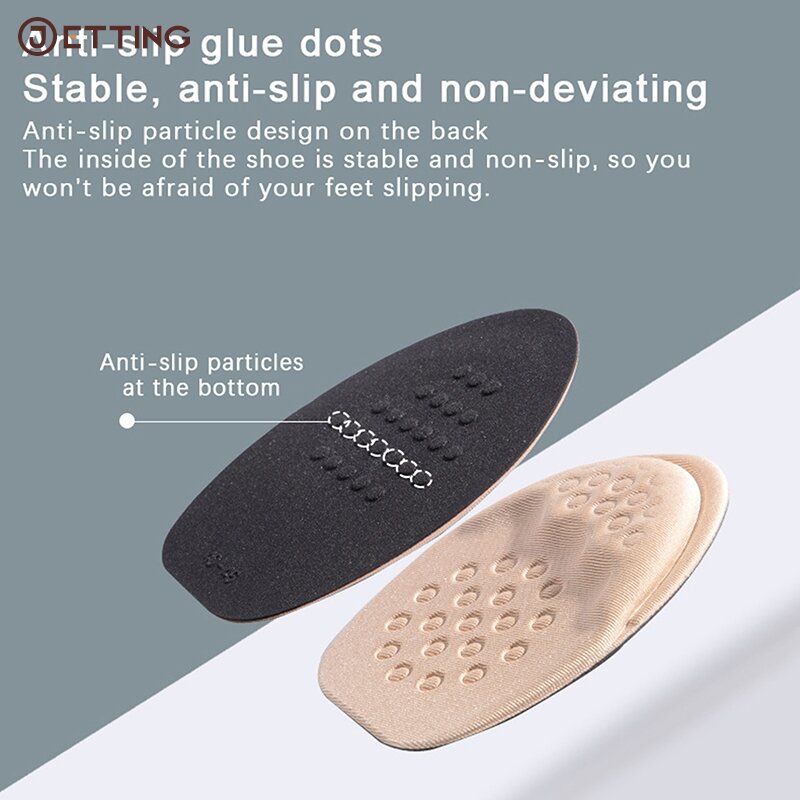 Half Insoles For Shoes Insert Non-slip Sole Cushion Reduce Shoe Size Filler High Heels Pain Relief Shoe Pads