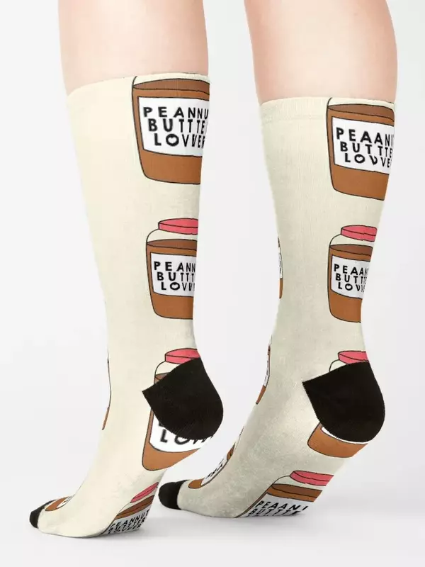 Peanut Butter Lover calcetines deportivos personalizados para hombres y mujeres, calcetín de calefacción para correr