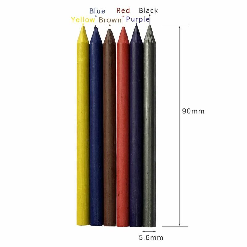 ดินสอสีโลหะสำหรับเขียน2B/4B/6B/8B ขนาด5.6มม. เครื่องมือสำหรับเขียนภาพการ์ตูนดีไซน์แบบอัตโนมัติ
