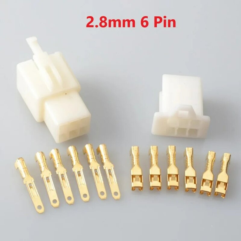 Witte Hoge Frequentie Universele Hoge Kwaliteit Socket Connector Terminal Socket Pin Connector 6 Pin 2 Pin 2.8Mm 3 Pin