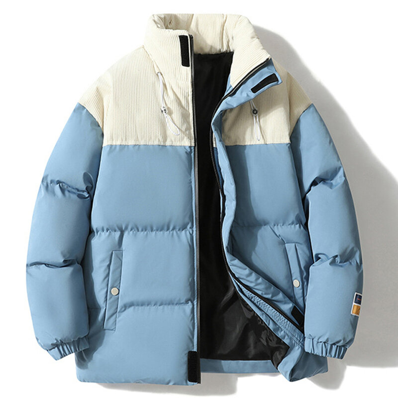 Winter Parkas Men Thick Padded Jackets Coats Plus Size 8XL Fashion Casual Patchwork Parkas Male Big Size 8XL Outerwear