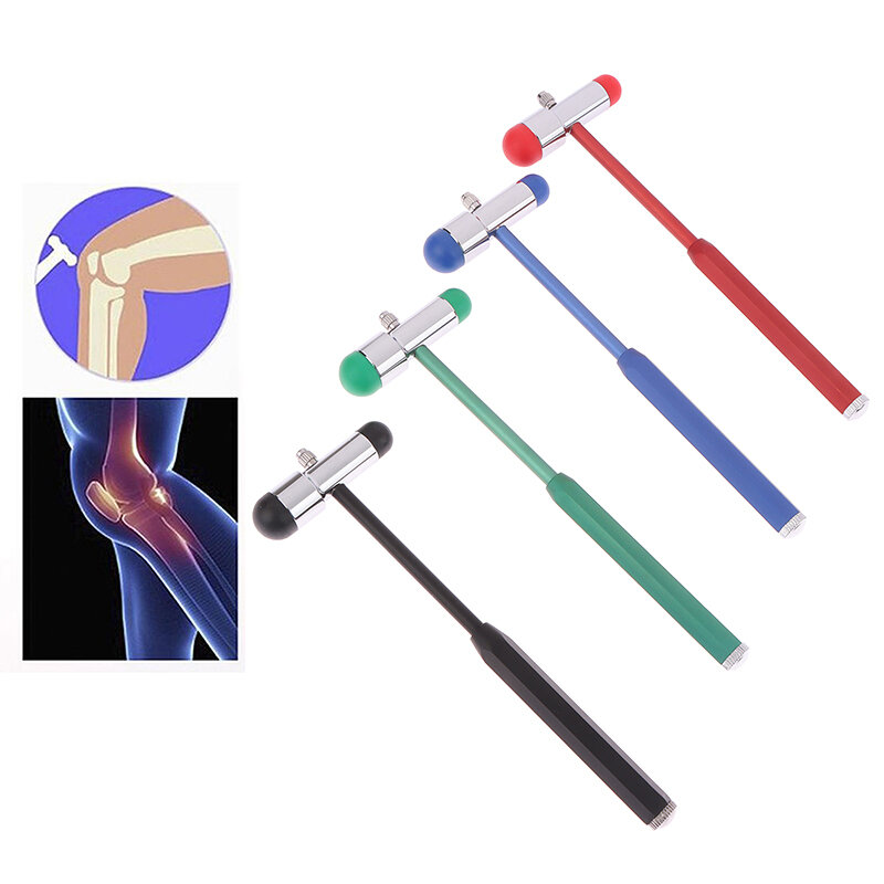 Masajeador neurológico para rodilla, herramienta de percusión para diagnóstico de reflejos, examen de nervios, martillo médico para reflejos, 1 piezas