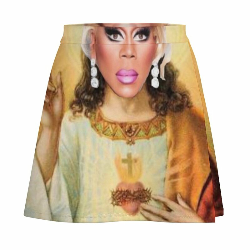 Drag Jesus-minifalda para mujer, ropa japonesa kawaii, 2023