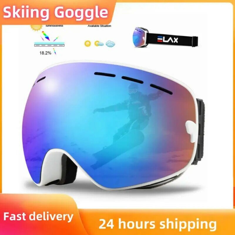 Snowboard Mask Snowmobile Ski Goggles Mountain Skiing Eyewear Winter Sports Goggle Glasses Double Layer Cycling Glasses Gafas
