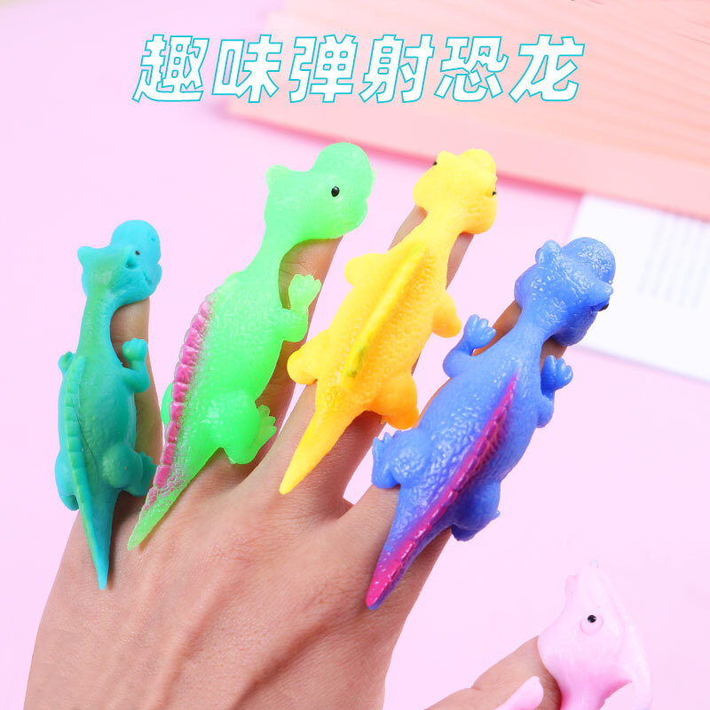 Imported Dinosaur Launching Stress Relief Squeeze Toy for Kids