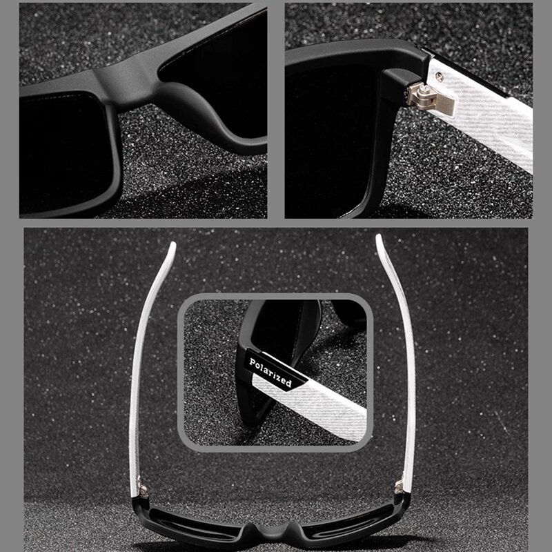 2023 quadratische polarisierte Sonnenbrille Männer Frauen klassische Sport Outdoor Angeln Reisen bunte Sonnenbrille uv400 Brille