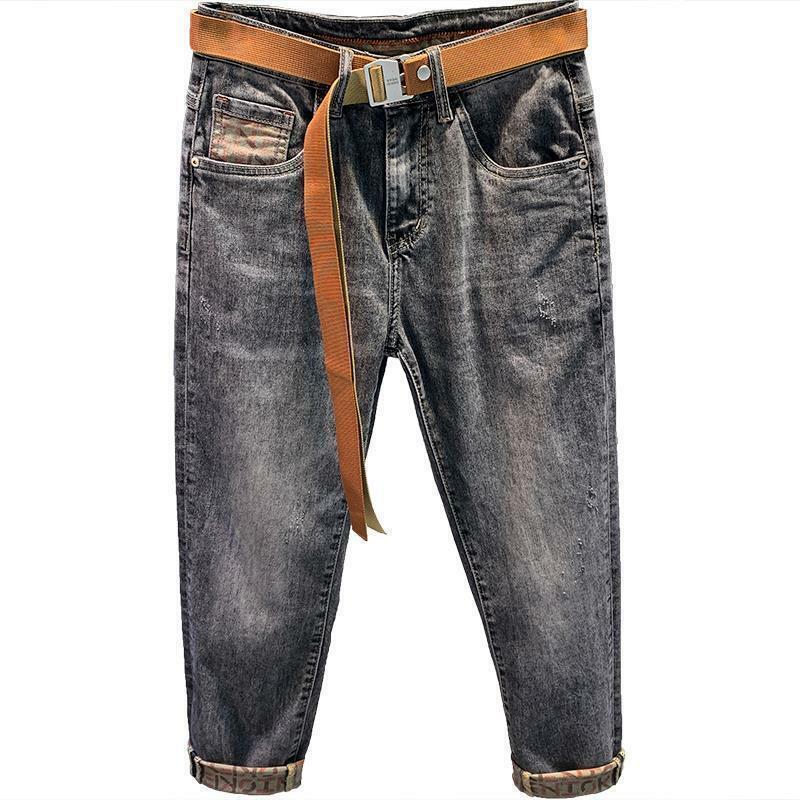 Nuovo arrivo moda stile coreano Street Cotton pantaloni per uomo autunno 2023 Slim Fit e Trendy Denim Design pantaloni da Cowboy