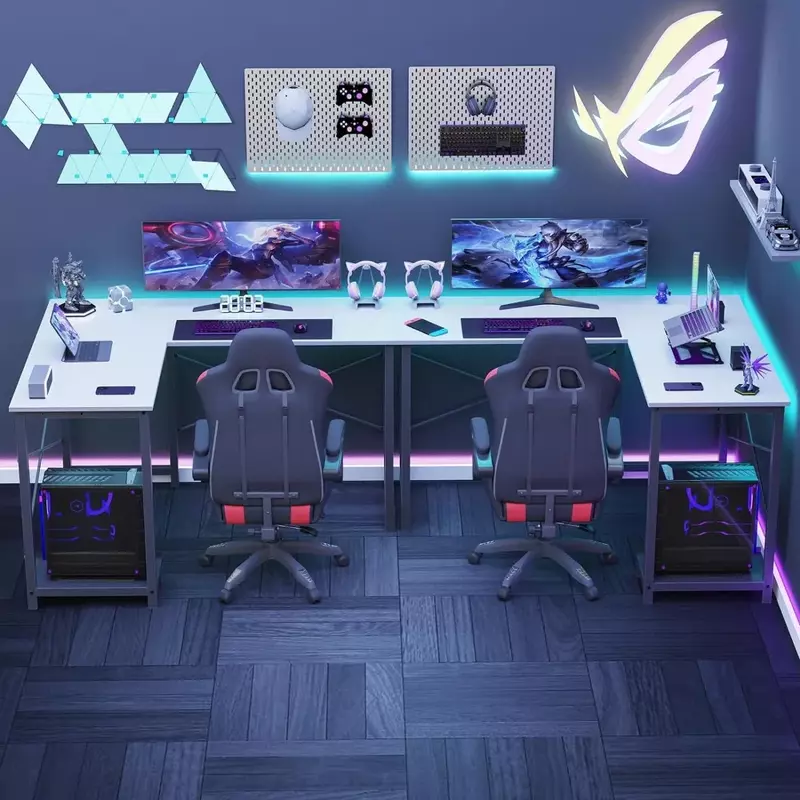 Компьютерный стол, L стол, игровой стол, угловой стол, письменный стол, компьютерный стол с искусственным процессором, подставка для дома