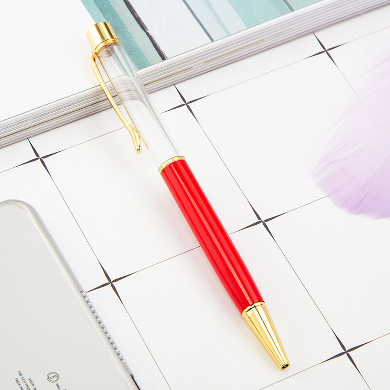 ปากกา DIY แบบมีท่อลอยน้ำสีสันสดใสสร้างปากกาทรายเหลวของขวัญที่คุณชื่นชอบ