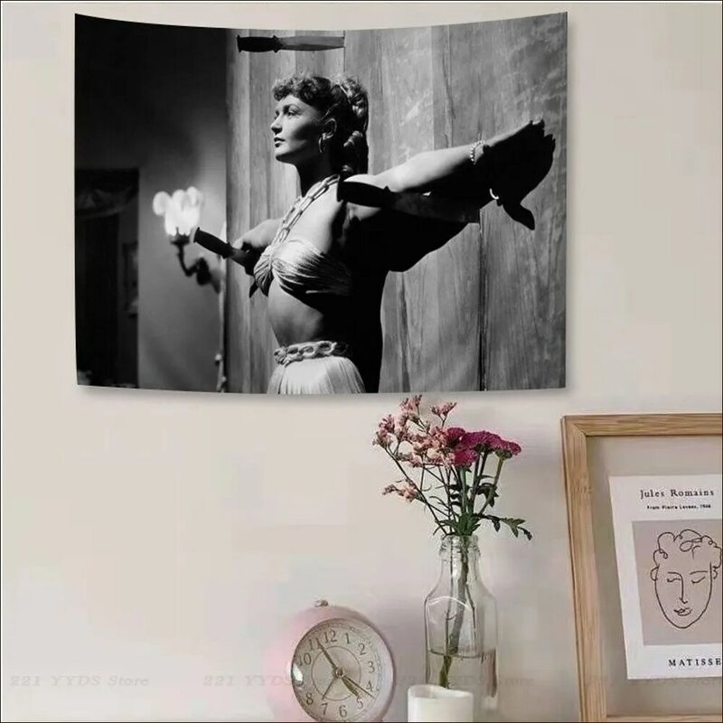 Tapiz de Brigitte Bardot de estrella de película francesa, tapiz colorido colgante de pared, tapices de pared bohemios, Mandala colgante, atractivo