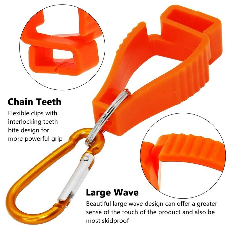 Glove Clips For Work Glove Holders Glove Belt Clip With Metal Carabiners For Construction Worker Guard Labor