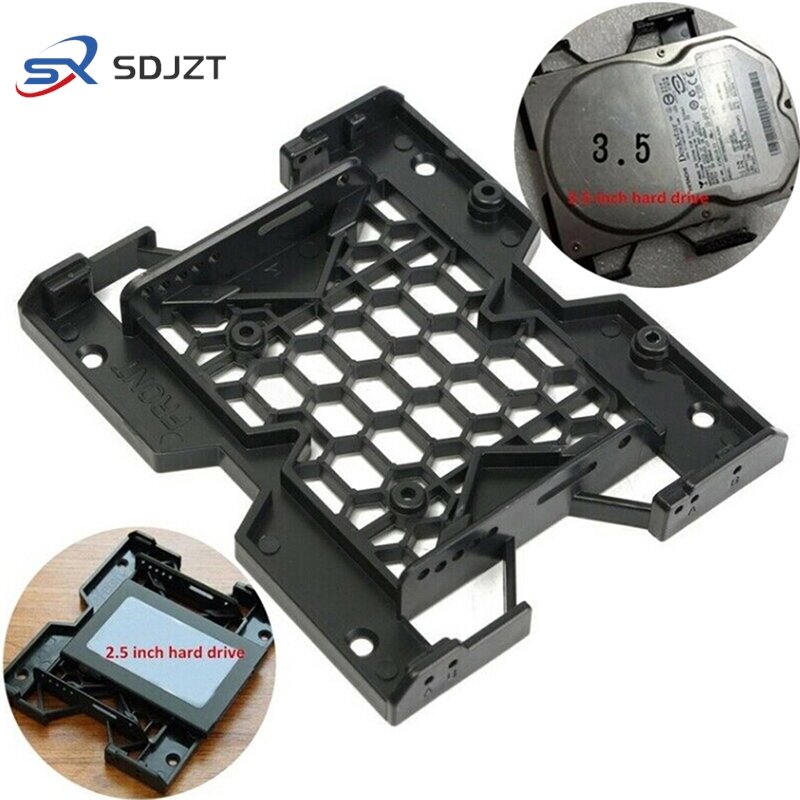 1pc 5.25" To 3.5" 2.5" Tray Bracket Mounting Cooling Fan HDD Adapter SSD Hard Drive Bracket