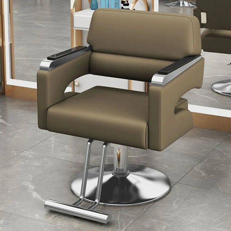 Luksusowa krzesła fryzjerskie kosmetyczna wygodna stylistka Manicure krzesła fryzjerskie profesjonalna wyposażenie salonu Silla De Barbero