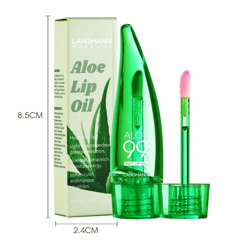 Odżywczy aloes błyszczyk nowy aloes nawilżający aloes szminka wodoodporna zmieniająca kolor makijaż ust dziewczynka