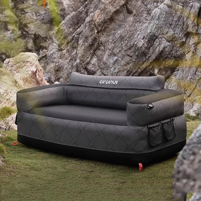 Adults Couples Lazy Air Sofa Beach Inflatable Camping Foldable Air Sofa Outdoor Nature Romantic Relexing Room Sessel Camp Stuff