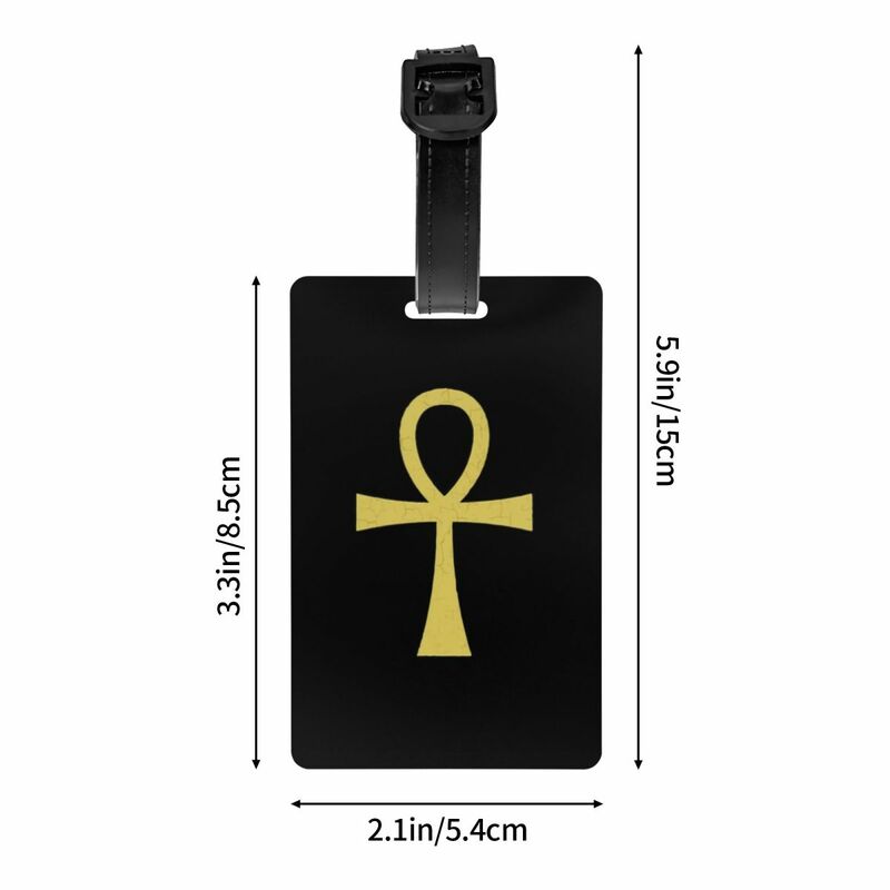 Ancient Egyptian Symbol Ankh Key Of Live Luggage Tags for Suitcases Fashion Baggage Tags Privacy Cover Name ID Card