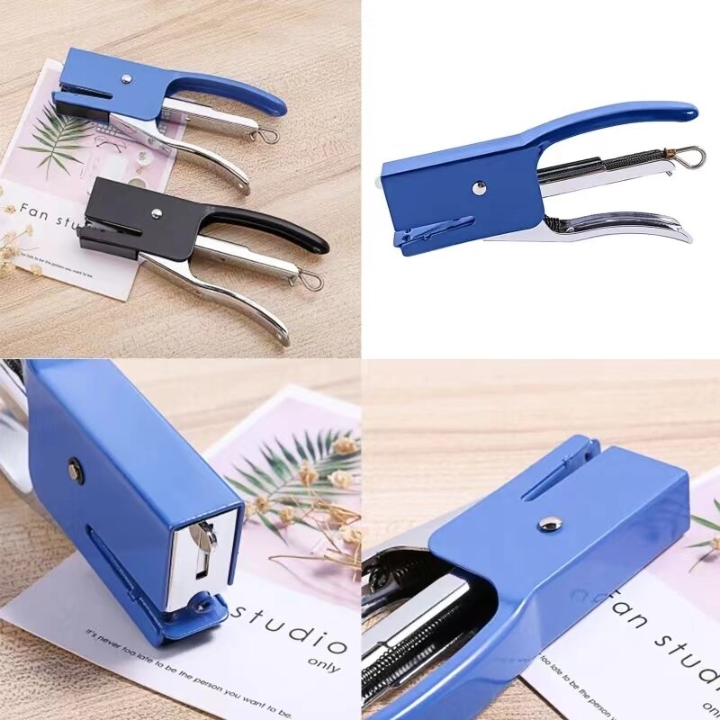 2024 New Plier Stapler Hand Held 25 Sheet Capacity Portable Durable for Home Office Warehouse School Supplies Improve Efficiency