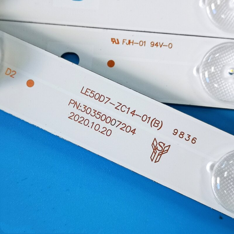 Tira de retroiluminação LED para LED50D7-ZC14-01(B) LED50D7-02(A), Toshiba LED50A900 LD50ME7000 LD50U3000, JVC LT-50M640 LT-50M645 V500HJ1