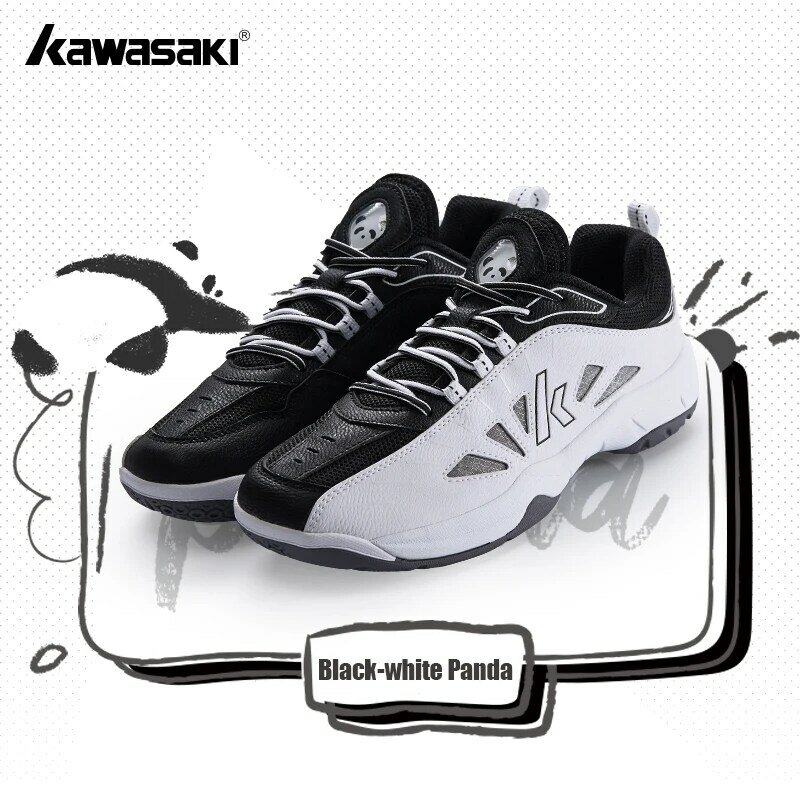 Kawasaki 2024 PANDA Badminton Shoes Professional Carbon Fiber Board Shock Absorption Men's Sneakers Women's Sports Shoes B3327