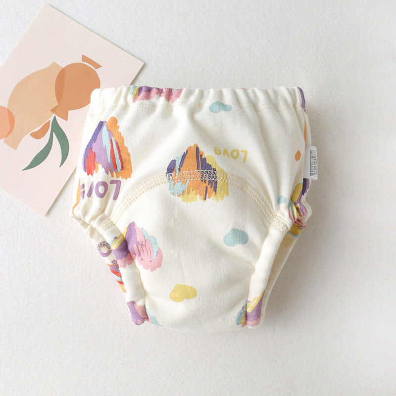Niemowlę wodoodporne spodnie treningowe wielokrotnego użytku śliczne bawełniana poduszka dla niemowląt spodenki dla niemowląt pieluchy majtki pieluchy zmieniająca bieliznę tkanina nowa
