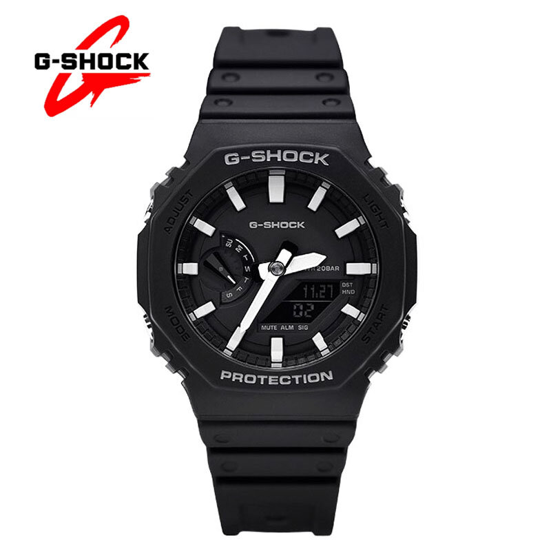 G-SHOCK Watches Men's GA2100 Fashion Casual Multi-Function Outdoor Sports Shockproof LED Dial Dual Display Men's Quartz Watch